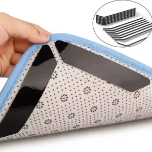8Pcs Carpet Non-slip Sticker Reusable Washable Anti Curling Carpet Patch Fixed