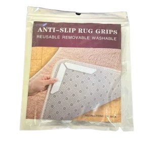 Rug Grippers Anti Curling Non Slip Pad Carpet Reusable Removable Washable 8 pcs