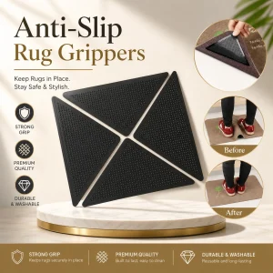 Rug Carpet Grippers 8× Non-Slip Anti-Skid Washable Reusable Pads for Home US