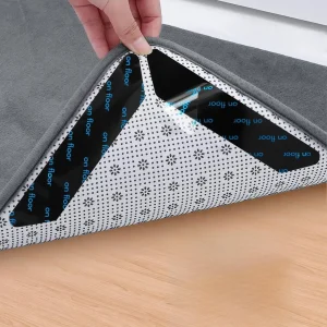 32 Pcs Non Slip Carpet Rug Gripper Tape Anti-Curling Rug Pads for Hardwood Tiles