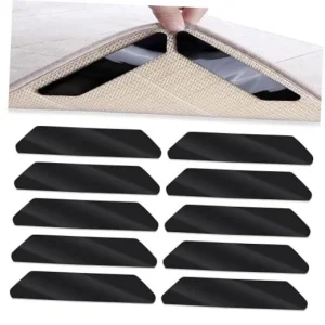 10 PCS Rug Grippers Carpets Grippers, Washable Reusable Carpet Stickers