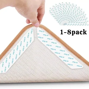 1-16 X RUG CARPET MAT GRIPPERS RUGGIES NON SLIP SKID REUSABLE WASHABLE GRIPS UK