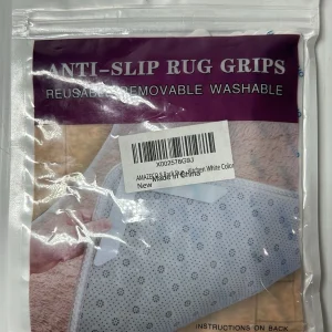 Rug Grippers Anti Curling Non Slip Pad Carpet Reusable Removable Washable 8 pcs