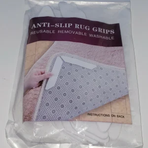 Rug Grippers Anti Curling Non Slip Pad Carpet Reusable Removable Washable 8 pcs